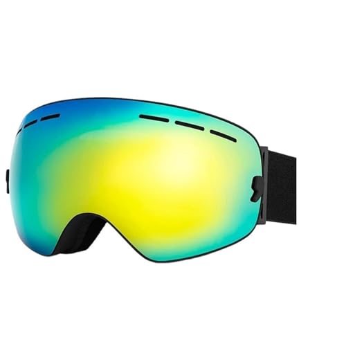 Motocross Brille Ski Goggles Men Women Snowboard Goggles Glasses For Skiing UV400 Protection Skiing Snow Glasses Anti-Fog Ski Mask(Yellow) von GMGQJST