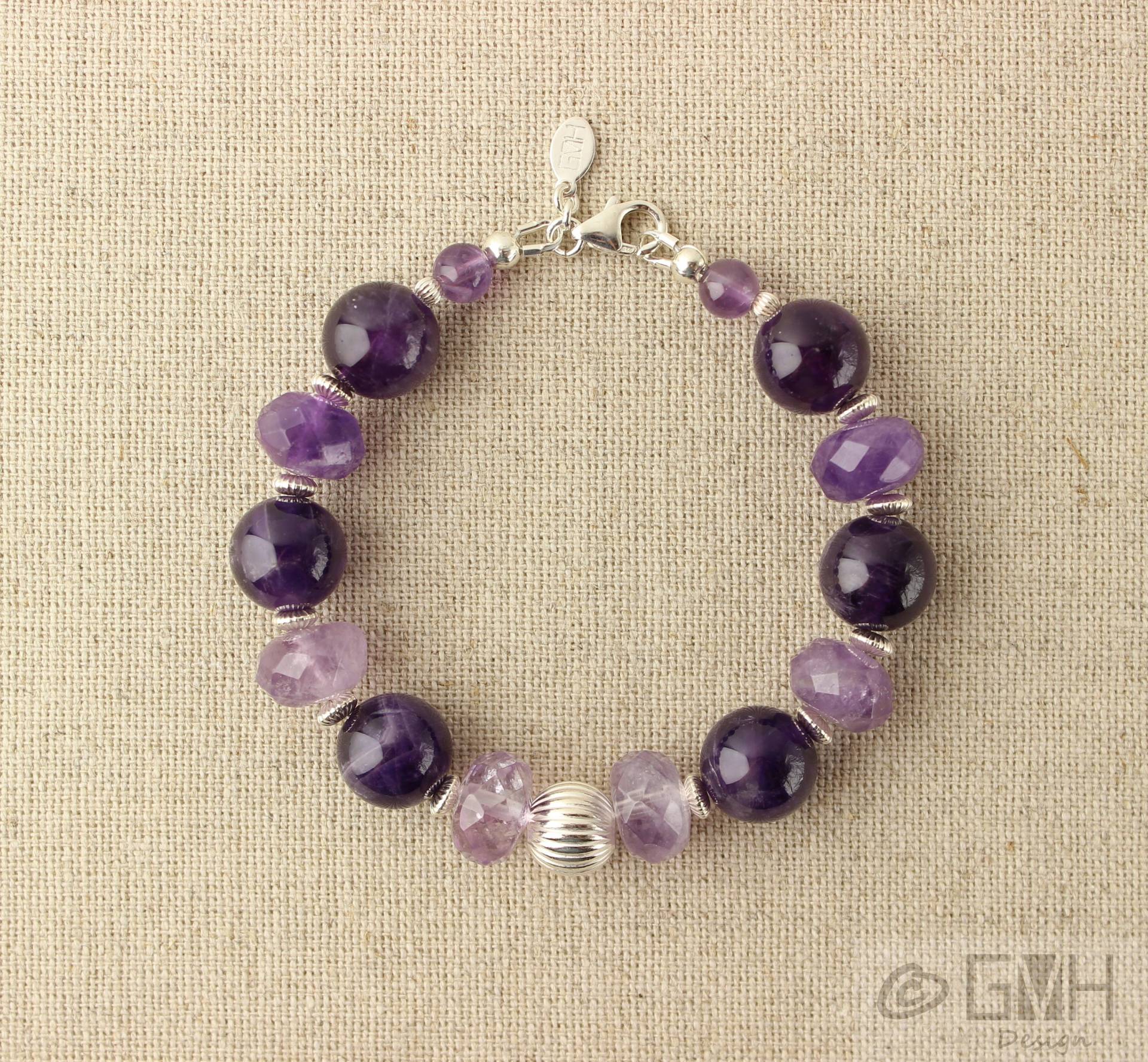 Unikat - Amethyst Und Sterling Silber Armband Unikat - Amethyst Und Sterling Silber Armband von GMHdesign