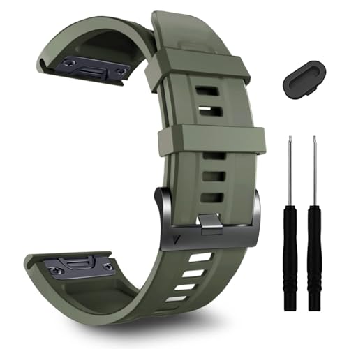 26mm Uhrenband ， für geeignet für Garmin Fenix ​​7x Pro Epix Pro 51mm Fenix ​​6x Uhrenband Fenix ​​5x plus Silikon Armband Fenix ​​6x Pro Abstieg MK2i MK3I 51mm SmartWatch Armband von GMJGCIRVC