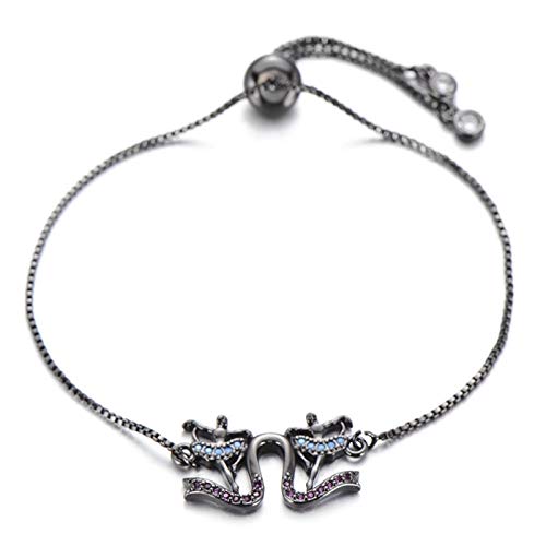 Einzigartige kubische Zirkonia Doppel Dance Girl Charm Ladies weibliche Schmuckverstellbare Ketten Freundschaft Einzigartige kubische Zirkonia Doppel Dance Girl Charm Ladies weibliche Schmuckverstellbare Ketten Freundschaft von GMJGCIRVC