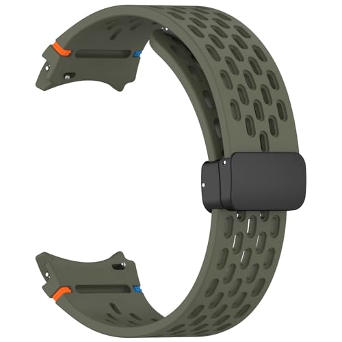 GMJGCIRVC 20mm Riemen für Galaxy Watch 4 5 Pro 6 7 7lte 44mm 40mm Uhr 4/6 Klassisches Silikonband ohne Lücken Armbandkorrea von GMJGCIRVC