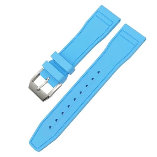 GMJGCIRVC 21 mm weiche Fluororubberwatchbands 20mm 22 mm für IWC Portofino Natural Gummi -Uhrengurtwerkzeuge von GMJGCIRVC