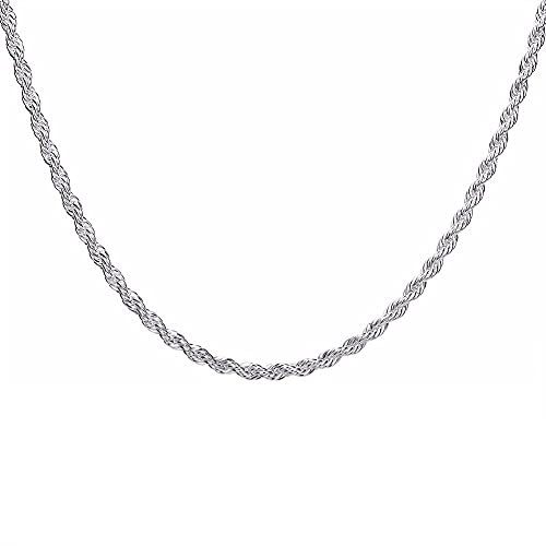 GMJGCIRVC 4mm Seilkette Unisex Party Hochzeitsgeschenk Halskette Männer GMJGCIRVC 4mm Seilkette Unisex Party Hochzeitsgeschenk Halskette Männer von GMJGCIRVC
