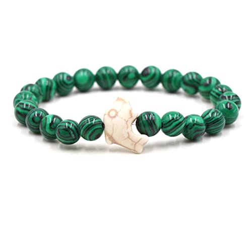 GMJGCIRVC Ätherische Ölarmband Männer, 8 mm Perlen geflochtenes Armband einstellbare Armbänder 17-27 cm von GMJGCIRVC