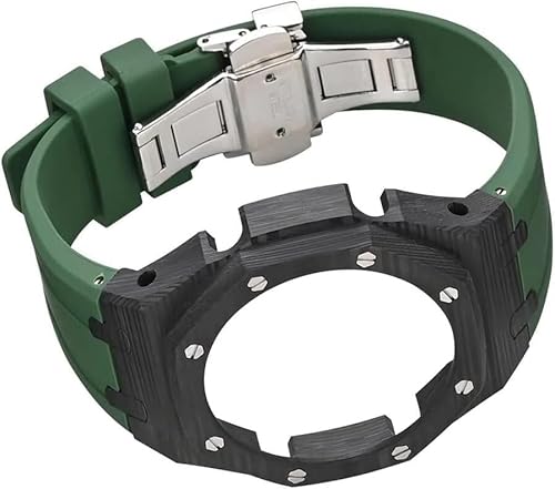 GMJGCIRVC Carbon Fiber Watch Case Rubber Strap Watch Mod,For GA2100/GA2110, Stainless Steel Buckle Metal Bezel Watch Band Replacement Accessories for Men GMJGCIRVC Carbon Fiber Watch Case Rubber Strap Watch Mod,For GA2100/GA2110, Stainless Steel Buckle Metal Bezel Watch Band Replacement Accessories for Men von GMJGCIRVC