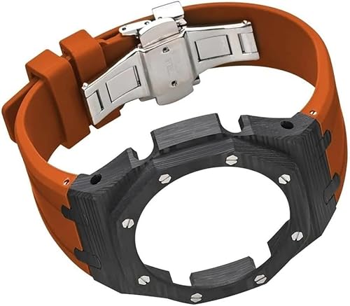 GMJGCIRVC Carbon Fiber Watch Case Rubber Strap Watch Mod,For GA2100/GA2110, Stainless Steel Buckle Metal Bezel Watch Band Replacement Accessories for Men GMJGCIRVC Carbon Fiber Watch Case Rubber Strap Watch Mod,For GA2100/GA2110, Stainless Steel Buckle Metal Bezel Watch Band Replacement Accessories for Men von GMJGCIRVC