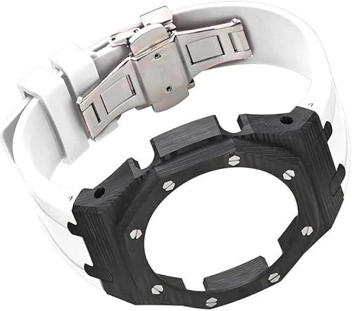 GMJGCIRVC Carbon Fiber Watch Case Rubber Strap Watch Mod,For GA2100/GA2110, Stainless Steel Buckle Metal Bezel Watch Band Replacement Accessories for Men GMJGCIRVC Carbon Fiber Watch Case Rubber Strap Watch Mod,For GA2100/GA2110, Stainless Steel Buckle Metal Bezel Watch Band Replacement Accessories for Men von GMJGCIRVC