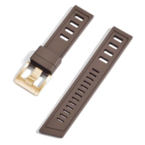 GMJGCIRVC Fluororubber FKM 20mm 22mm Uhrengurt wasserdichtes Schnellfreisetzungswächter für jede Marke Tauchuhren von GMJGCIRVC