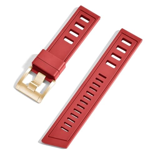 GMJGCIRVC Fluororubber FKM 20mm 22mm Uhrengurt wasserdichtes Schnellfreisetzungswächter für jede Marke Tauchuhren von GMJGCIRVC