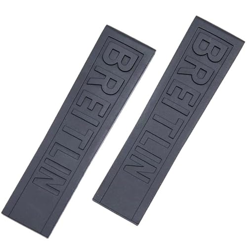 GMJGCIRVC Für Breitling Watchbands Blue Black Diver Pro Gummi -Gurt von GMJGCIRVC