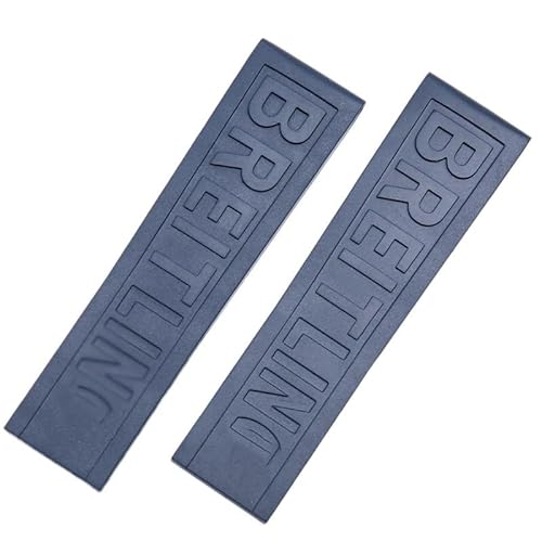 GMJGCIRVC Für Breitling Watchbands Blue Black Diver Pro Gummi -Gurt von GMJGCIRVC