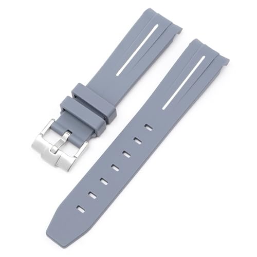 GMJGCIRVC Für Omega Joint Planet Series Moon Mercury gebogene Gummigurt für Mond Uhr gebogene Gummi -Gummi -Männer Frauen 20mm Uhrenbänder von GMJGCIRVC