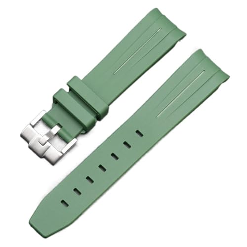 GMJGCIRVC Für Omega Joint Planet Series Moon Mercury gebogene Gummigurt für Mond Uhr gebogene Gummi -Gummi -Männer Frauen 20mm Uhrenbänder von GMJGCIRVC
