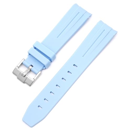 GMJGCIRVC Für Omega Joint Planet Series Moon Mercury gebogene Gummigurt für Mond Uhr gebogene Gummi -Gummi -Männer Frauen 20mm Uhrenbänder von GMJGCIRVC