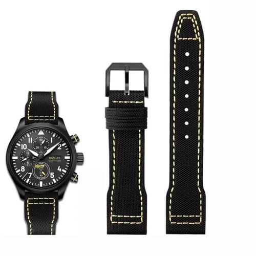 GMJGCIRVC Hochdichte Nylon Cowide für IWC Mark Pilot Prinz Bertolo Portugal Faltschnalle Watchband 20 21mm Herrenarmband Nylon Cowhide Leder Uhrengurt GMJGCIRVC Hochdichte Nylon Cowide für IWC Mark Pilot Prinz Bertolo Portugal Faltschnalle Watchband 20 21mm Herrenarmband Nylon Cowhide Leder Uhrengurt von GMJGCIRVC