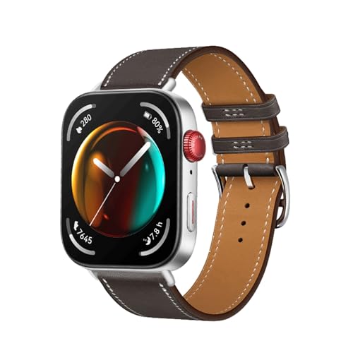 GMJGCIRVC Italienisches Kuhladen -Lederband für Uhr Fit 3 Smart Watchband Ersatz Correa Armband Armband Accessor von GMJGCIRVC
