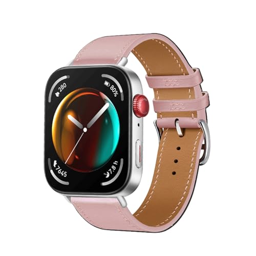 GMJGCIRVC Italienisches Kuhladen -Lederband für Uhr Fit 3 Smart Watchband Ersatz Correa Armband Armband Accessor von GMJGCIRVC