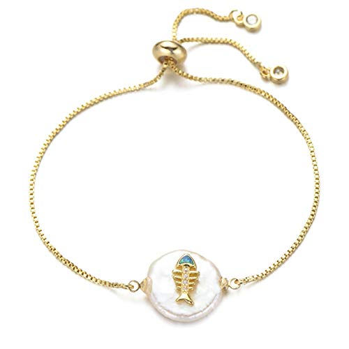 GMJGCIRVC Jungen und Mädchen Family Slider Kette Natural Shell Cubic Zirkonia Charme Frauen Mode Schmuck von GMJGCIRVC