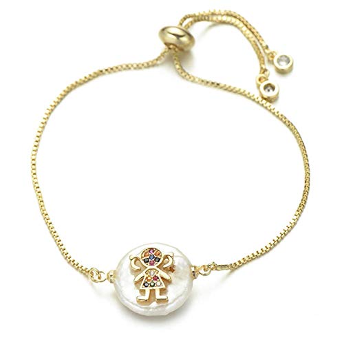 GMJGCIRVC Jungen und Mädchen Family Slider Kette Natural Shell Cubic Zirkonia Charme Frauen Mode Schmuck GMJGCIRVC Jungen und Mädchen Family Slider Kette Natural Shell Cubic Zirkonia Charme Frauen Mode Schmuck von GMJGCIRVC