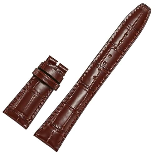 GMJGCIRVC Leder -Uhren -Band -kompatibel für IWC Ersatzstraps Klassische Alligator Textur 20mm 21 mm 22 mm für IWC Big Pilot Spitfire Gun IW5009 IW3777 Nieten Kuhl diessen von GMJGCIRVC