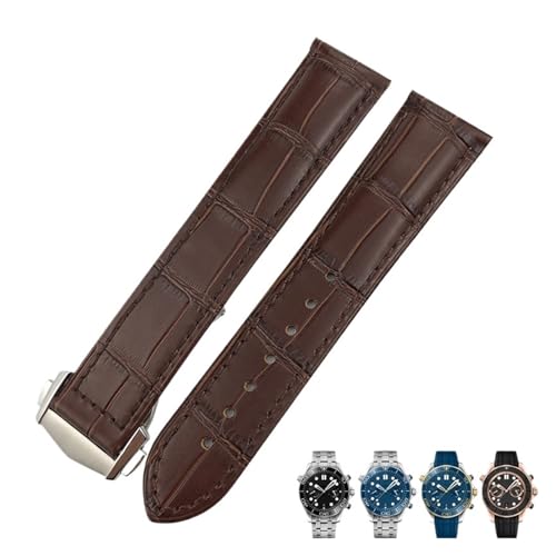 GMJGCIRVC Leder Uhrenband 18 mm 19mm 20 mm 22 mm für Omega 300 de Ville at150 Moon Watch Gurt von GMJGCIRVC