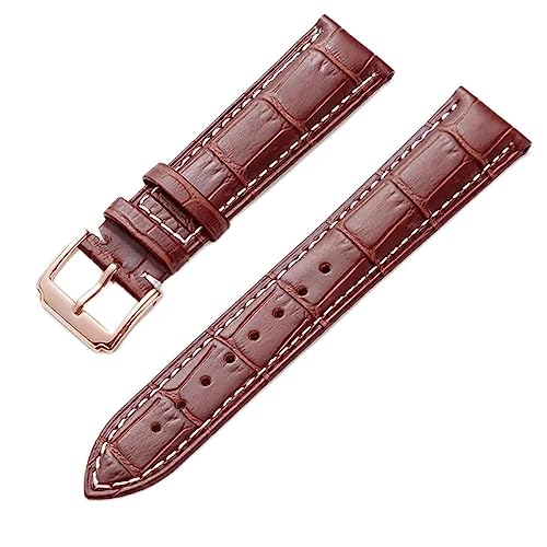 GMJGCIRVC Lederuhr mit Männern und Frauen Pin Basketball kleines Armbandzubehör -Gurt (OneColor, 21mm) von GMJGCIRVC