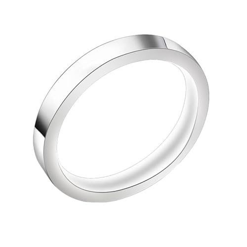 GMJGCIRVC Mens Ring Custom Engraving Rings for Mens Stainless Steel,Round Polished 3MM Men Ring Black Simple Rings for Men von GMJGCIRVC