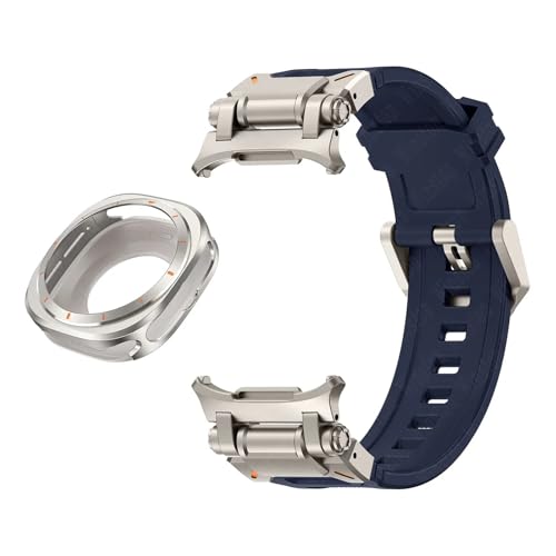 GMJGCIRVC Metal Case Fluororubber Strap for Galaxy Watch 7 Ultra 47mm Metal Protective Case Cover Sport Bracelet for Galaxy Ultra 47mm FKM WatchBands GMJGCIRVC Metal Case Fluororubber Strap for Galaxy Watch 7 Ultra 47mm Metal Protective Case Cover Sport Bracelet for Galaxy Ultra 47mm FKM WatchBands von GMJGCIRVC