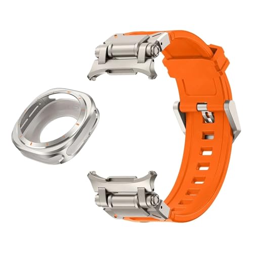 GMJGCIRVC Metal Case Fluororubber Strap for Galaxy Watch 7 Ultra 47mm Metal Protective Case Cover Sport Bracelet for Galaxy Ultra 47mm FKM WatchBands GMJGCIRVC Metal Case Fluororubber Strap for Galaxy Watch 7 Ultra 47mm Metal Protective Case Cover Sport Bracelet for Galaxy Ultra 47mm FKM WatchBands von GMJGCIRVC