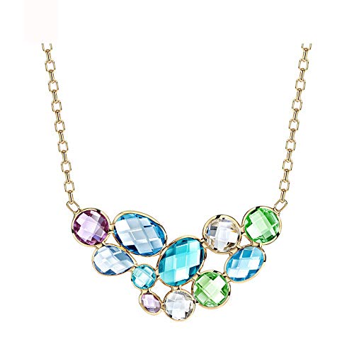GMJGCIRVC Österreich Crystal Colorful Chain S Champagner -Farbschmuck für Frauen für Frauen von GMJGCIRVC
