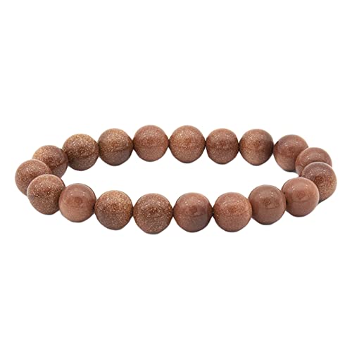 GMJGCIRVC Perlenarmbänder für Frauen, 10 -mm -Steinarmband -Damens Stretch Perlenarmbänder von GMJGCIRVC