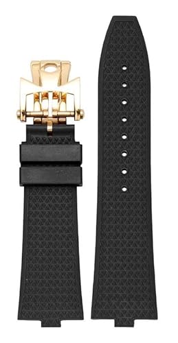 GMJGCIRVC Quick Disassembly Fluororubber Watch Strap for VC Series 4500V 5500V 7900V Convex Interface 7mm Watchband (Color : Orange-No Buckle, Size : 24-7mm) von GMJGCIRVC