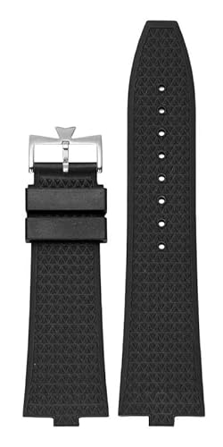 GMJGCIRVC Quick Disassembly Fluororubber Watch Strap for VC Series 4500V 5500V 7900V Convex Interface 7mm Watchband (Color : Orange-No Buckle, Size : 24-7mm) von GMJGCIRVC