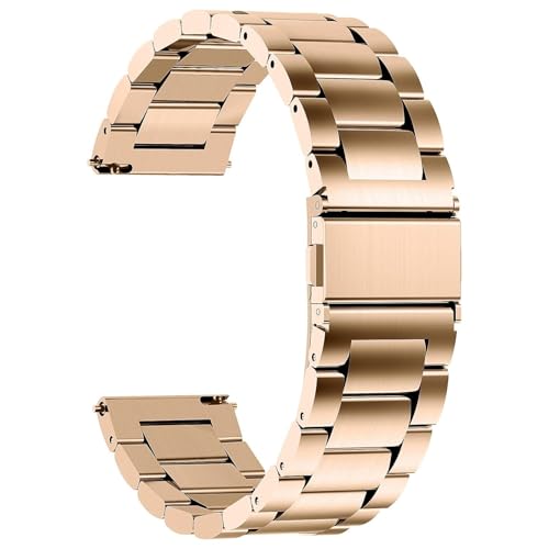 GMJGCIRVC Quick Release Metal Chain Watch Bands, Stainless Steel Link Watch Strap Bracelet 18mm, 19mm, 20mm, 22mm For Men Women von GMJGCIRVC