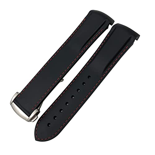 GMJGCIRVC Rubber Silicone Watchband 19mm 20mm 21mm 22mm，For Hydroconques Conquest VHP Waterproof Sport Watch Strap von GMJGCIRVC