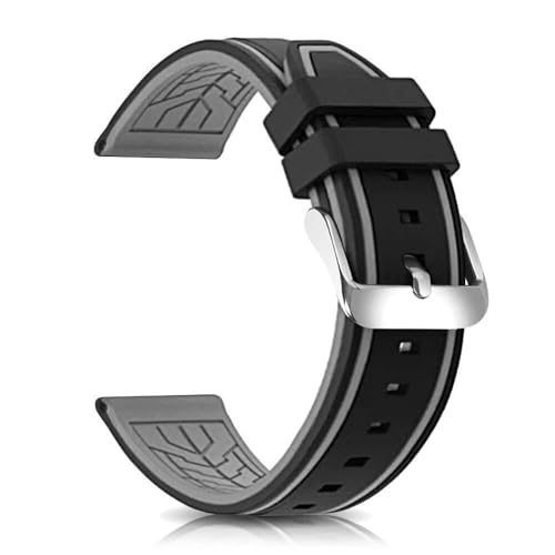 GMJGCIRVC Silikon Uhrenbänder Tauchermodell Ersatz Gummi -Uhr -Gurt 20mm 22 mm 24 mm 26 mm wasserdichte Linie Bicolor Silberschnalle für Männer und Frauen Sport GMJGCIRVC Silikon Uhrenbänder Tauchermodell Ersatz Gummi -Uhr -Gurt 20mm 22 mm 24 mm 26 mm wasserdichte Linie Bicolor Silberschnalle für Männer und Frauen Sport von GMJGCIRVC