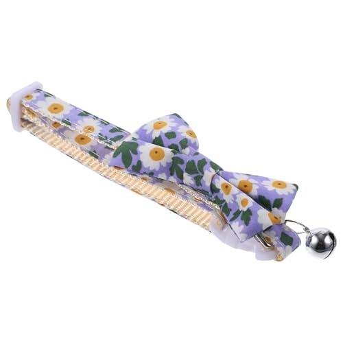 GMJGCIRVC Verstellbarer Katzenkragen mit Fliege und Glocken süßes Haustier -Accessoire für Kätzchen und Katzen für Partys und Festivals aus weichem Material atmungsaktives und komfortables Design von GMJGCIRVC