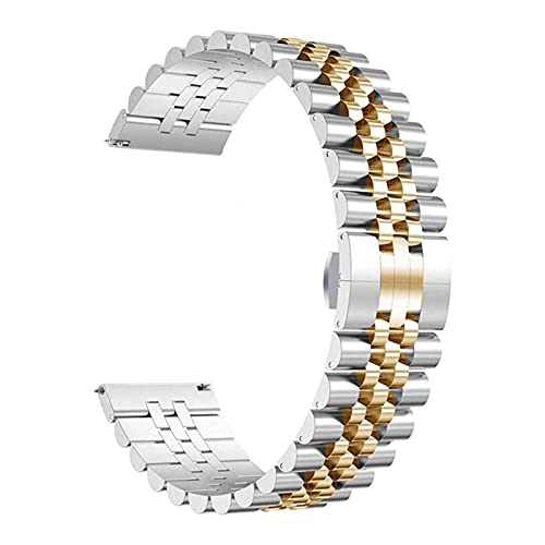 GMJGCIRVC Wachgurt Schnellgurt Edelstahl Metall Armband Ersatz Festes Armband 20 mm 22 mm abnehmbar abnehmbar von GMJGCIRVC