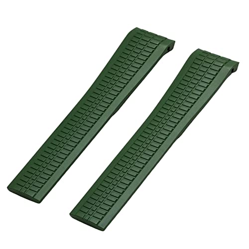 GMJGCIRVC for Patek Philippe Aquanaut 5072R-001 Metal Pins Watch Belt 21mm Rubber Watchband (Color : Orange, Size : No Buckle) von GMJGCIRVC