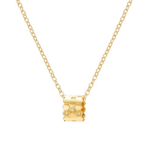 GMJGCIRVC necklace 2025 Design Honeycomb Bee Pendant For Women Zircon Insect Clavicle Chain necklace Party Neck Charm Jewelry With You Accessories Creative Gift, Free size, GMJGCIRVC necklace 2025 Design Honeycomb Bee Pendant For Women Zircon Insect Clavicle Chain necklace Party Neck Charm Jewelry With You Accessories Creative Gift, Free size, von GMJGCIRVC