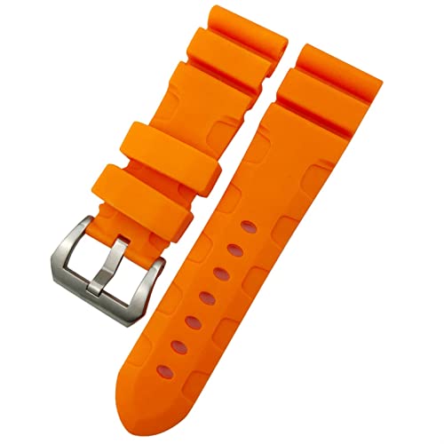 Rubber Watchband 22mm 24mm 26mm Silikon Watch Strap For Submersible Luminor PAM Waterproof Bracelet, 26mm silver buckle, standard, Standard Rubber Watchband 22mm 24mm 26mm Silikon Watch Strap For Submersible Luminor PAM Waterproof Bracelet, 26mm silver buckle, standard, Standard von GMJGCIRVC