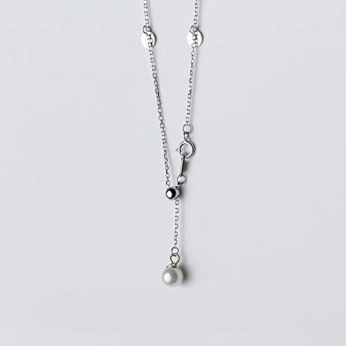 Sterling Silber Silber Round Charm Exquisit anhängender Halsketten für Frauen Schmuck Geschenk von GMJGCIRVC