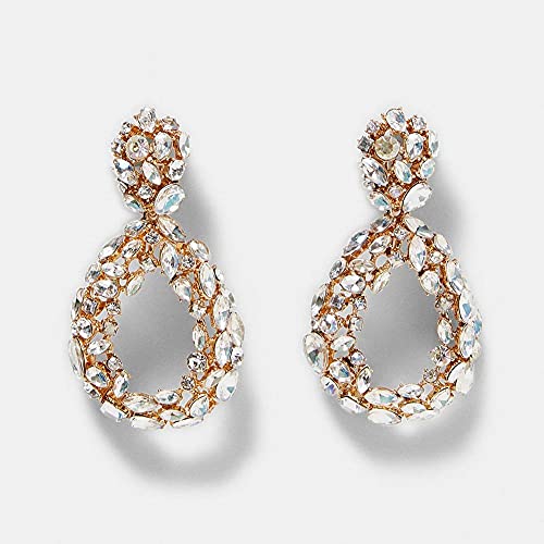 WQHPLMD -Harzohrringe für Damen Mode Hochzeit Schmuck Boho Stil elegant glänzender Acrylpersonalisierte Ohrringe Weihnachten von GMJGCIRVC