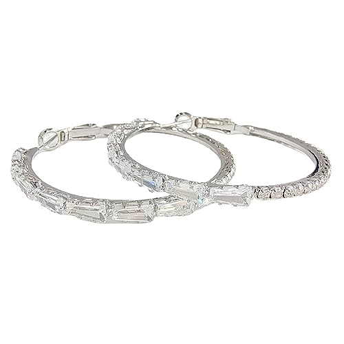 WQHPLMD Ohrringe für Frauen D Form kubisches Zirkonia -Ohrring -Bolzen IC Ohrringe Geburtstag Schmuckparty von GMJGCIRVC