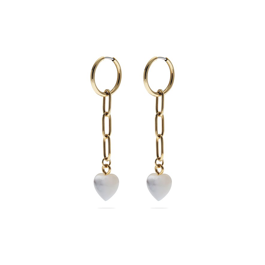 Guido Maria Kretschmer Creolen PUFFY HEARTS MOP 89219658 Edelstahl von Guido Maria Kretschmer