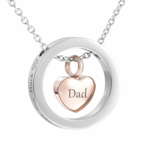 GMLRTOSPT Asche-Anhänger für Mutter, Vater und Kind, zur Erinnerung an Ihre Liebe, Edelstahl, Dad_b GMLRTOSPT Asche-Anhänger für Mutter, Vater und Kind, zur Erinnerung an Ihre Liebe, Edelstahl, Dad_b von GMLRTOSPT