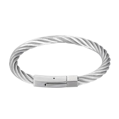 GMLRTOSPT Dreifach viele stapelbare Kabel Draht gedreht Armreif Armbänder Damen Herren Manschette Armband-Silber vergoldet GMLRTOSPT Dreifach viele stapelbare Kabel Draht gedreht Armreif Armbänder Damen Herren Manschette Armband-Silber vergoldet von GMLRTOSPT