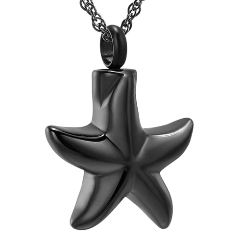 GMLRTOSPT Feuerbestattung Seestern Form Anhänger Halskette Haustier Asche Halter Edelstahl Geschenk für Kinder Andenken Schmuck-C GMLRTOSPT Feuerbestattung Seestern Form Anhänger Halskette Haustier Asche Halter Edelstahl Geschenk für Kinder Andenken Schmuck-C von GMLRTOSPT