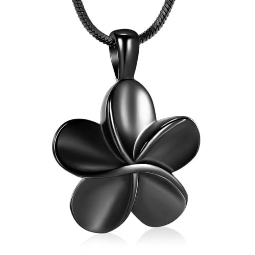 GMLRTOSPT Gedenkschmuck Professioneller Krematoriumsschmuck, plattierter Blumen-Anhänger zur Einäscherung, Andenken, Schwarz GMLRTOSPT Gedenkschmuck Professioneller Krematoriumsschmuck, plattierter Blumen-Anhänger zur Einäscherung, Andenken, Schwarz von GMLRTOSPT