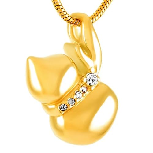 GMLRTOSPT Halskette Anhänger Urne Box Kürbis Form-Gold GMLRTOSPT Halskette Anhänger Urne Box Kürbis Form-Gold von GMLRTOSPT